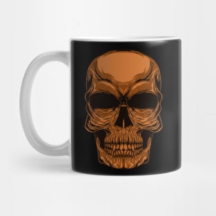 Gold Head Skull Mug